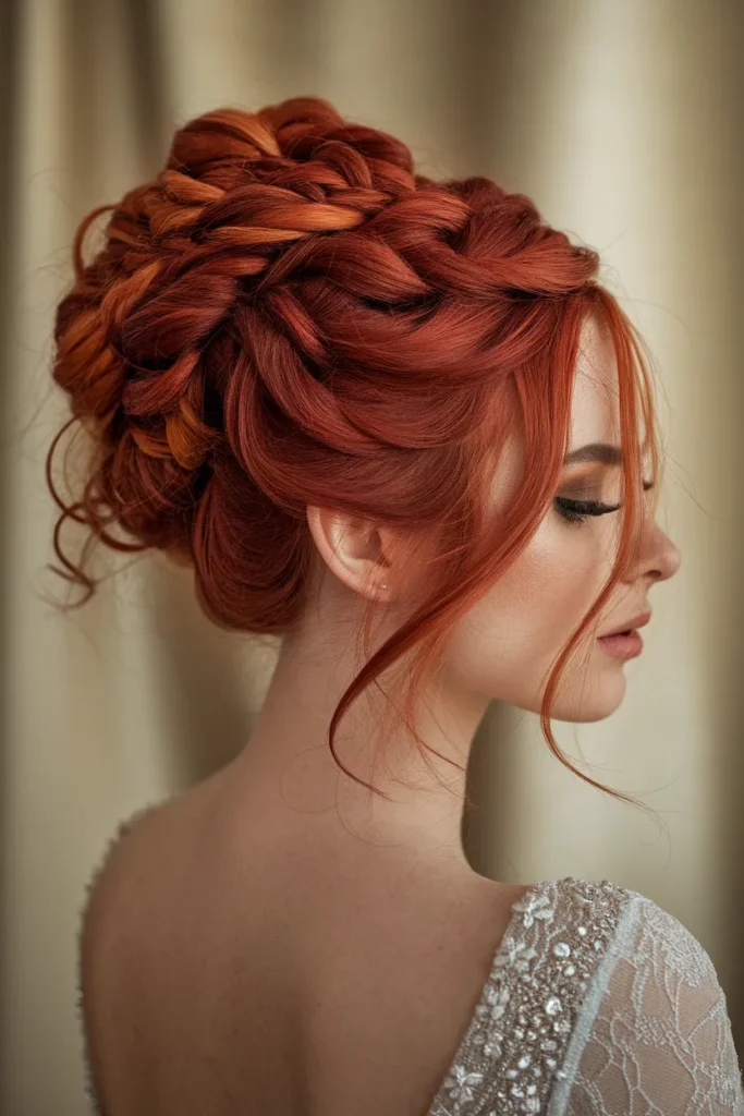 Amber Copper Updo