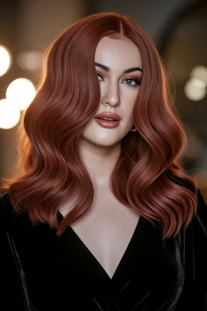 Auburn Velvet Waves