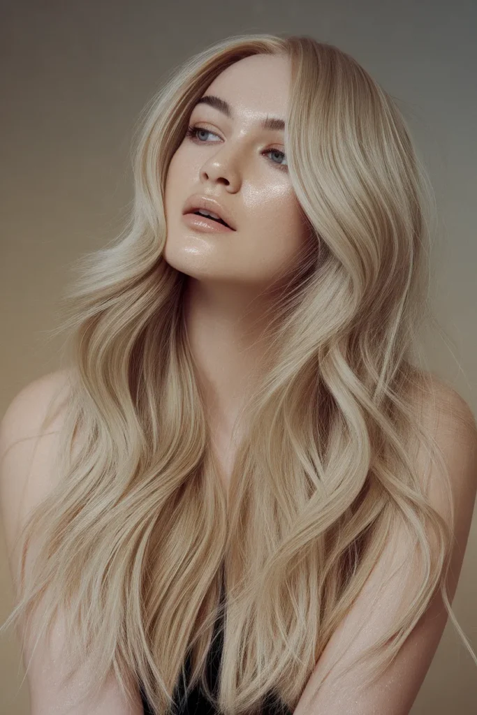 Beige Champagne Waves