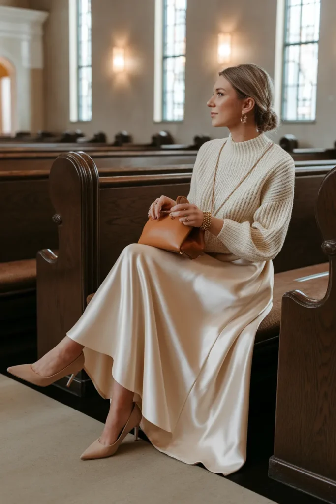 Beige Knit Elegance