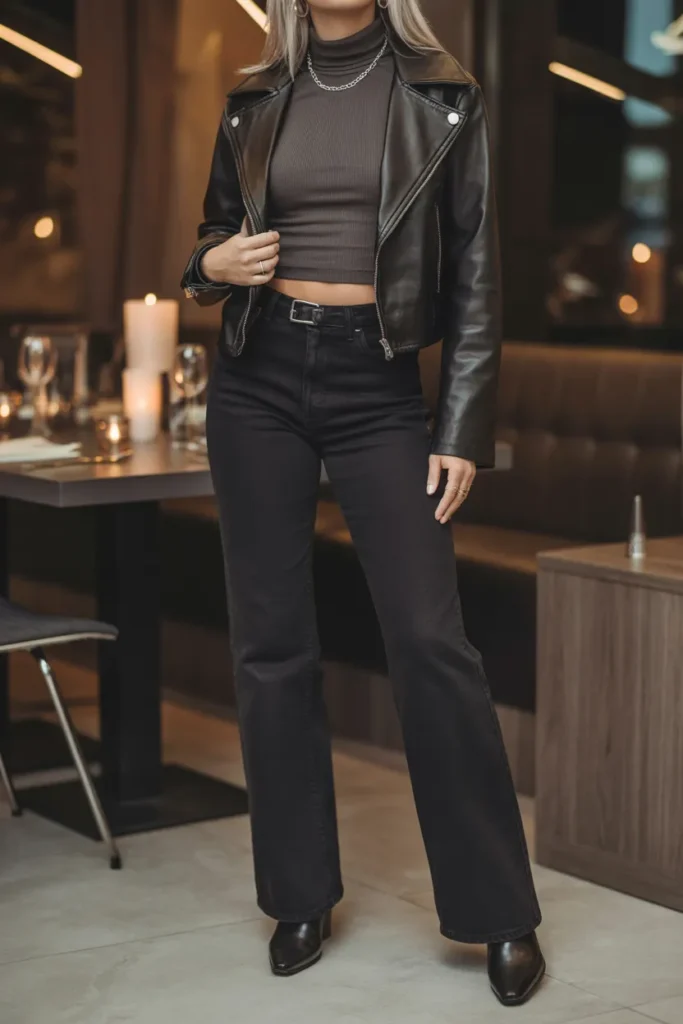Black Denim Layers