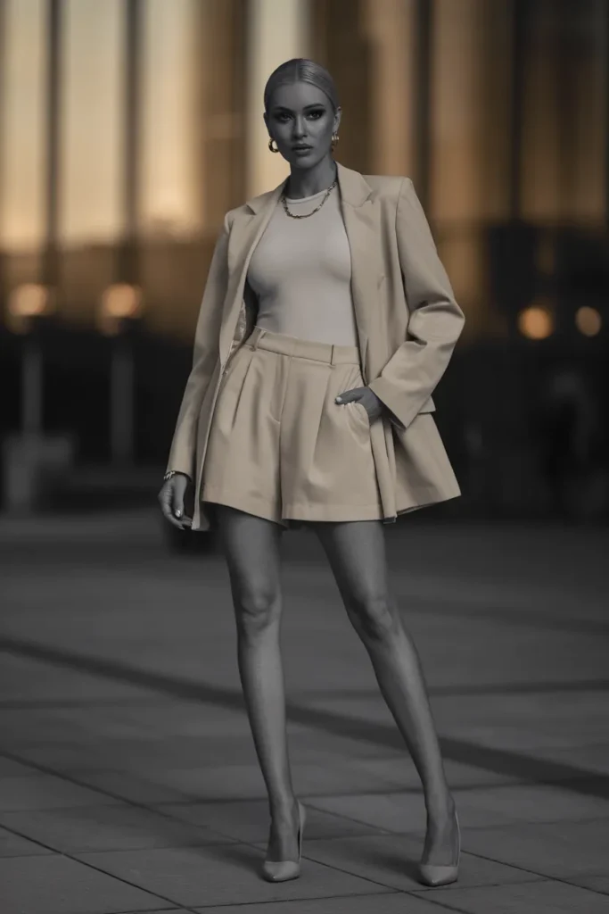 Blazer Shorts Set