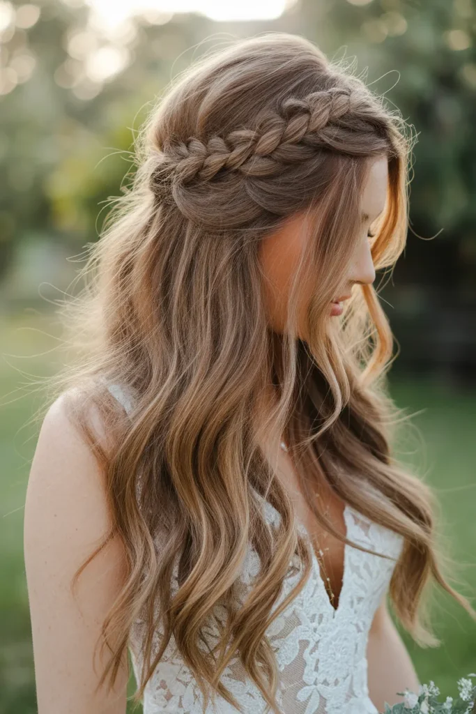 Boho Half Braid