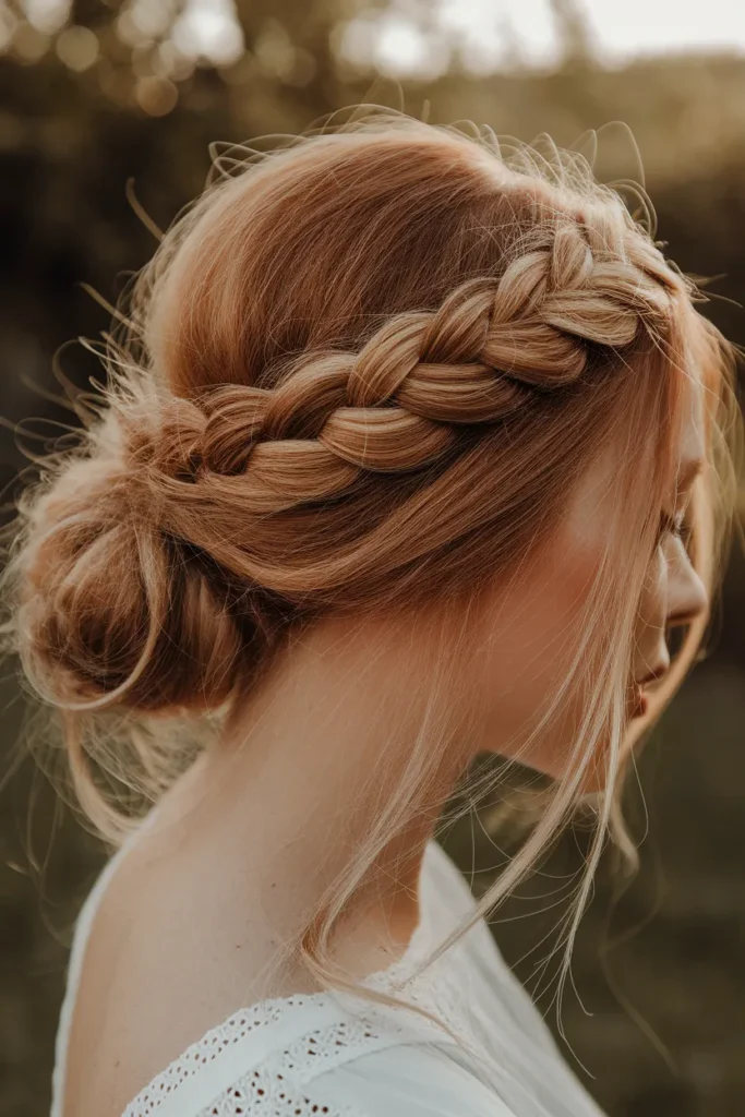 Braided Crown Bun