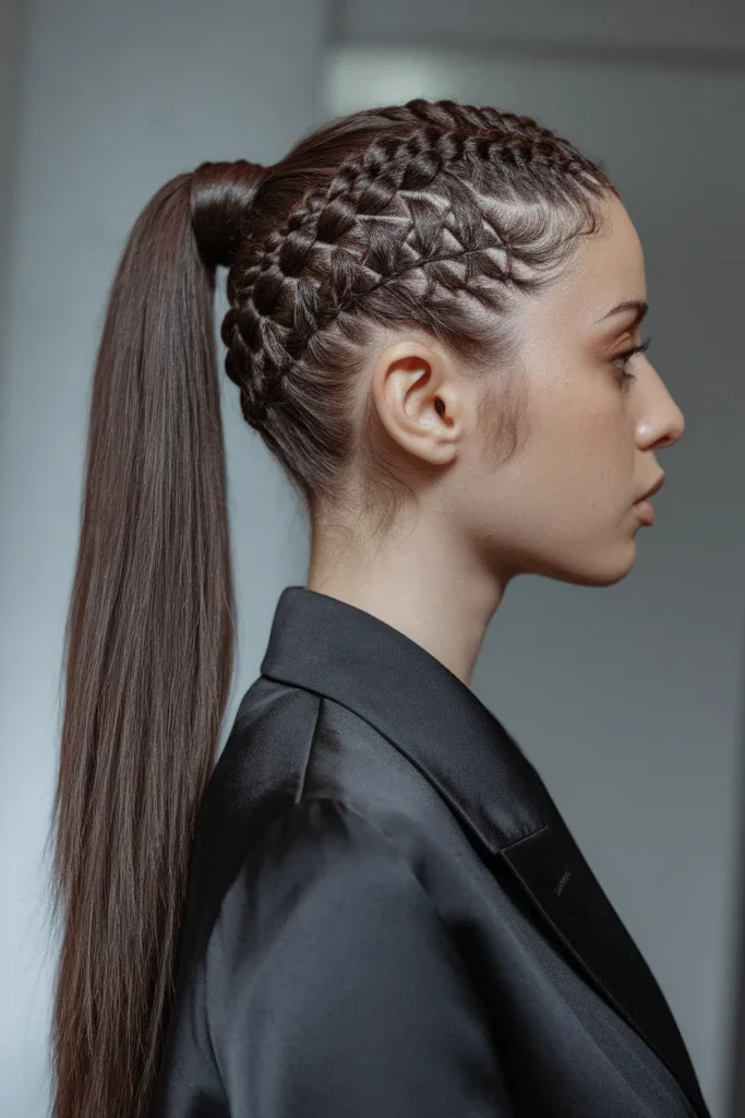 Braided Crown Pony