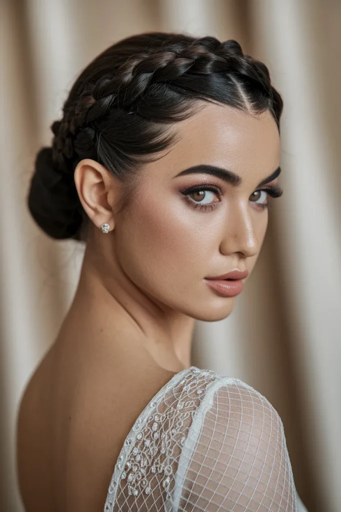 Braided Crown Ponytail