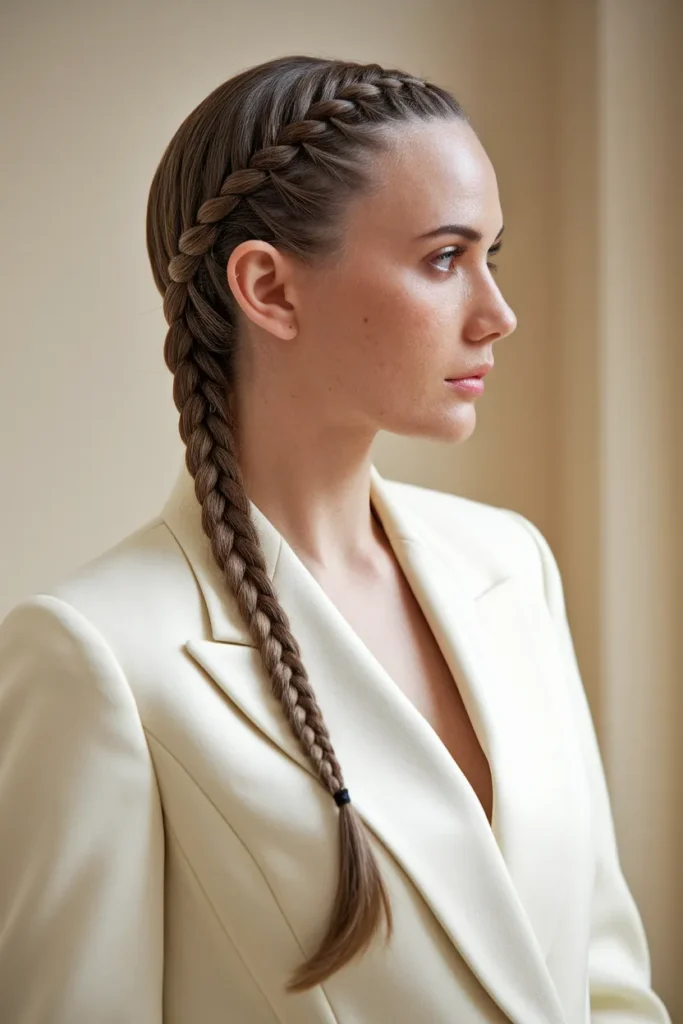 Braided Low Pony