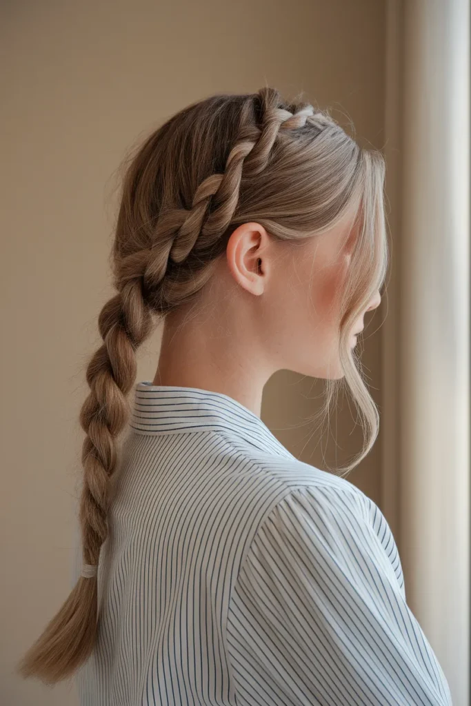 Braided Low Pony