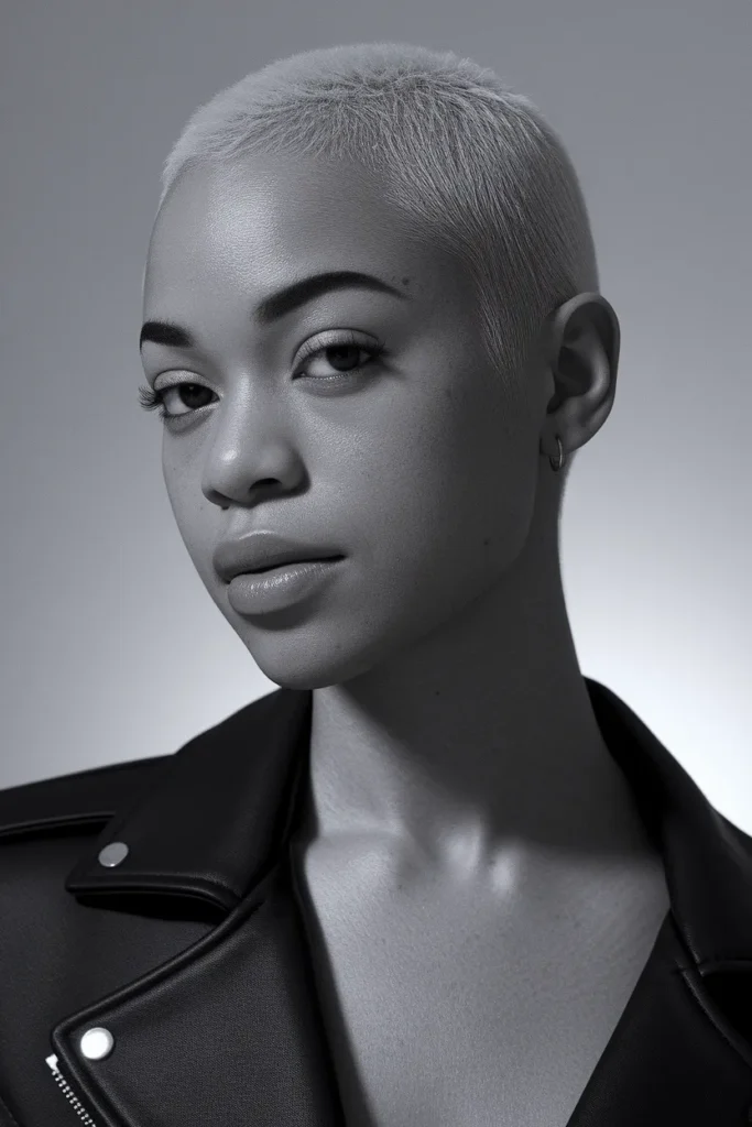 Buzzed Pixie Fade