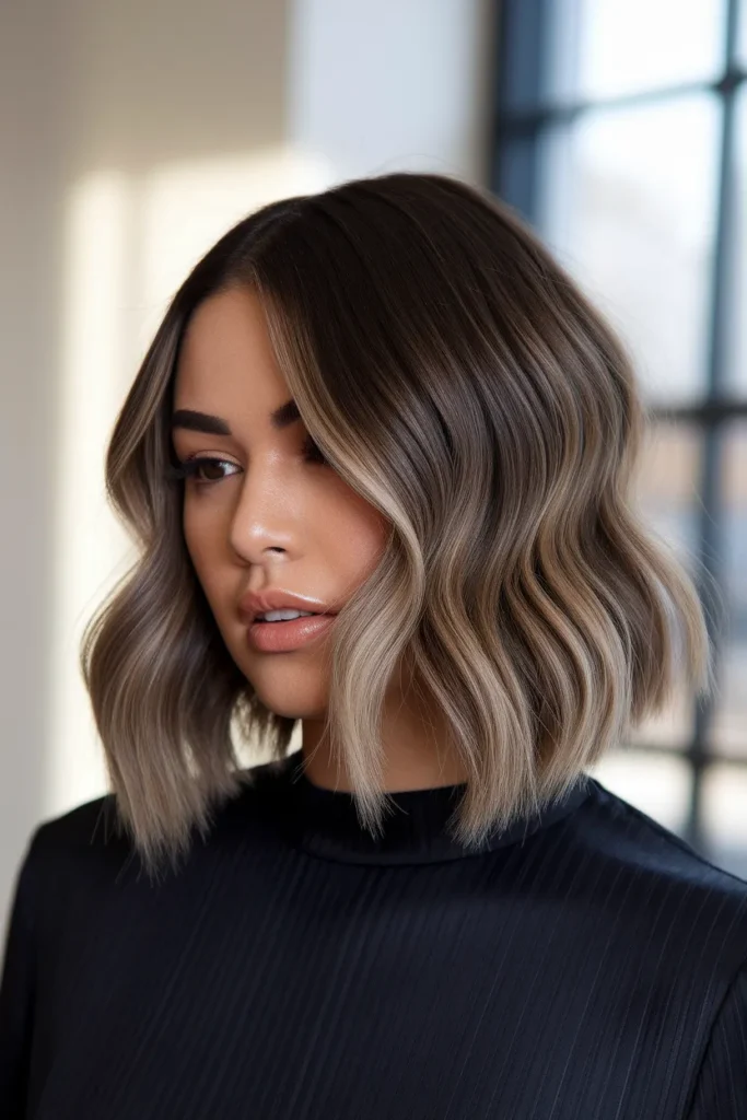  Chin-Length Wave Cut