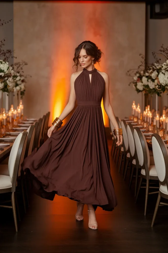 Chocolate Brown Maxi