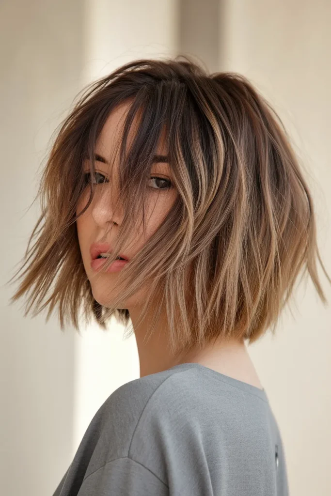 Choppy Texture Bob
