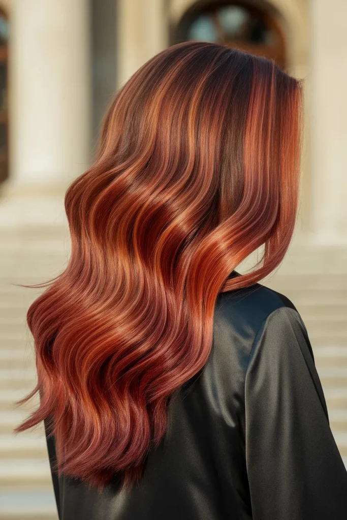 Copper Waterfall Layers