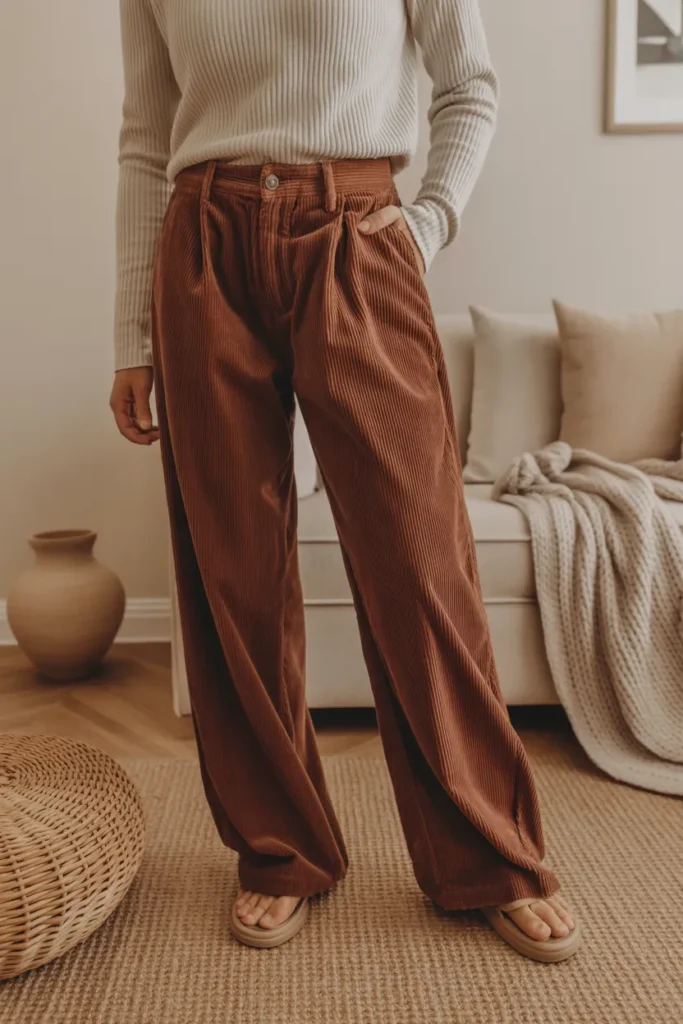 Corduroy Pants Look