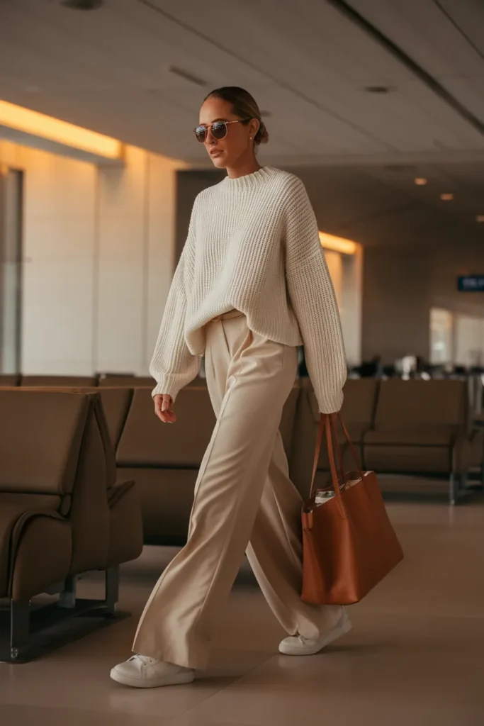 Cream Knit Layers