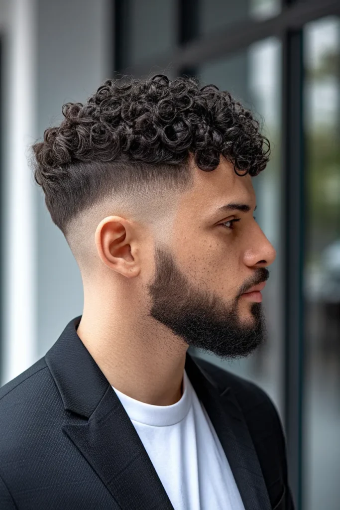 Curly Drop Fade