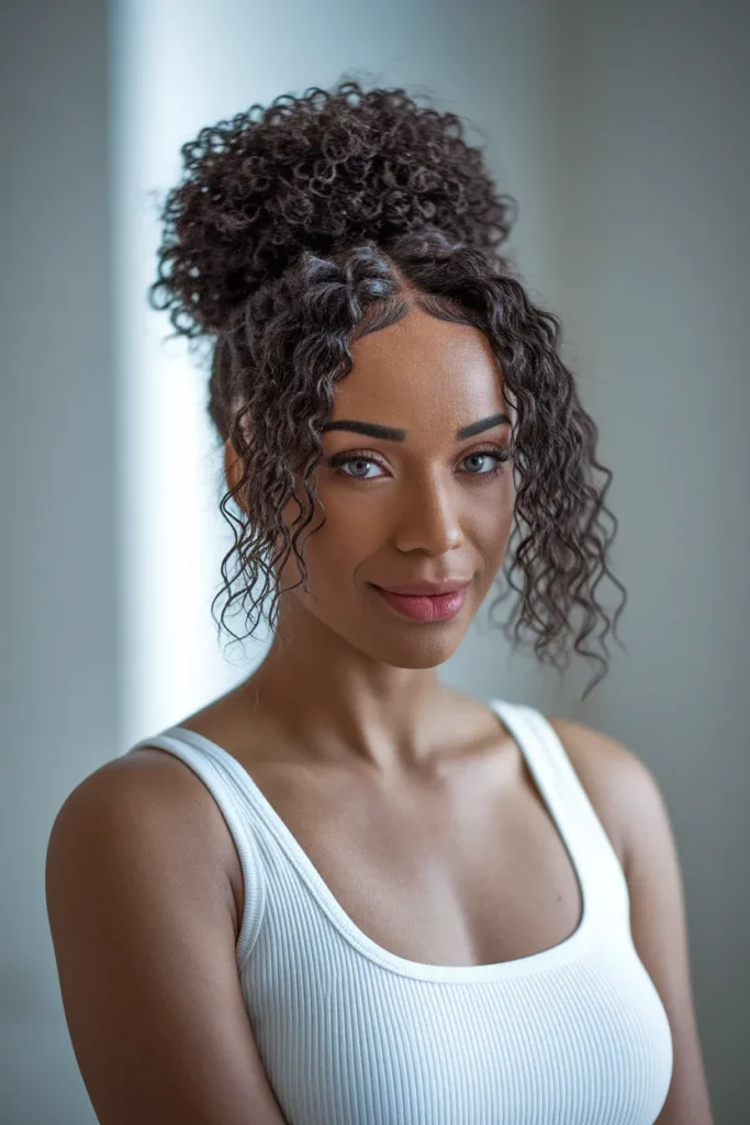  Curly Knot Puff