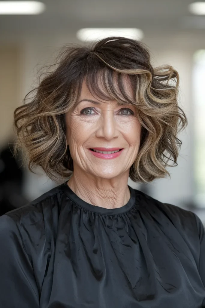 Curly Layered Lob