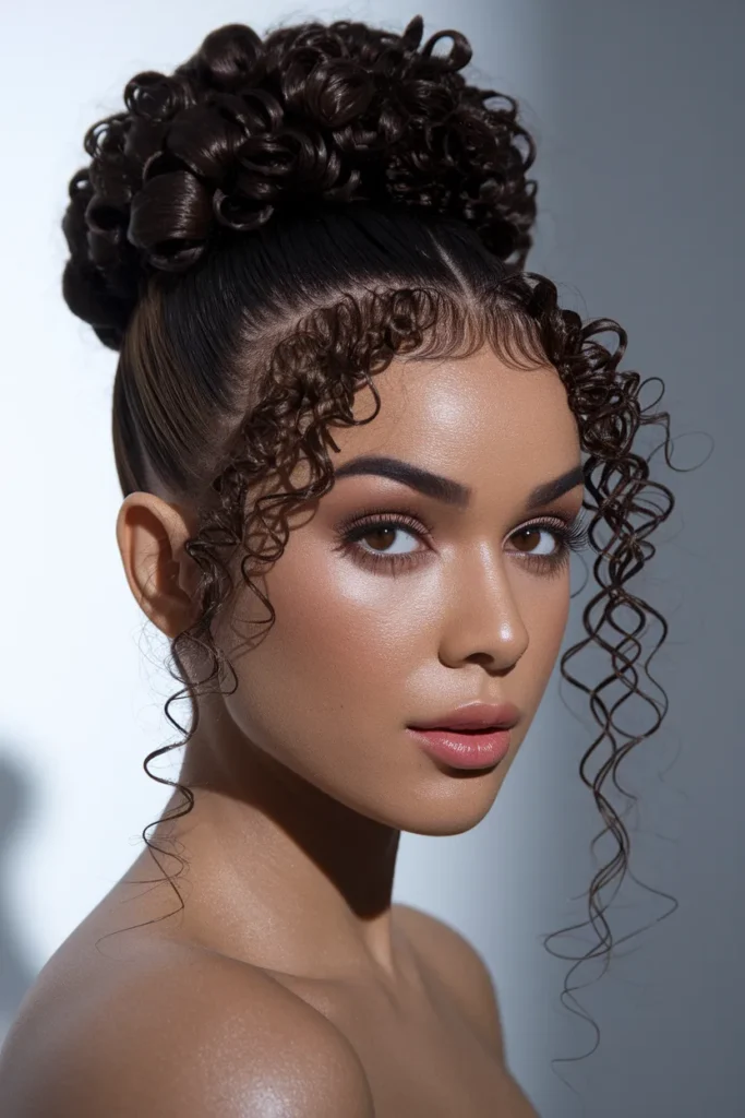 Defined Curl Bun