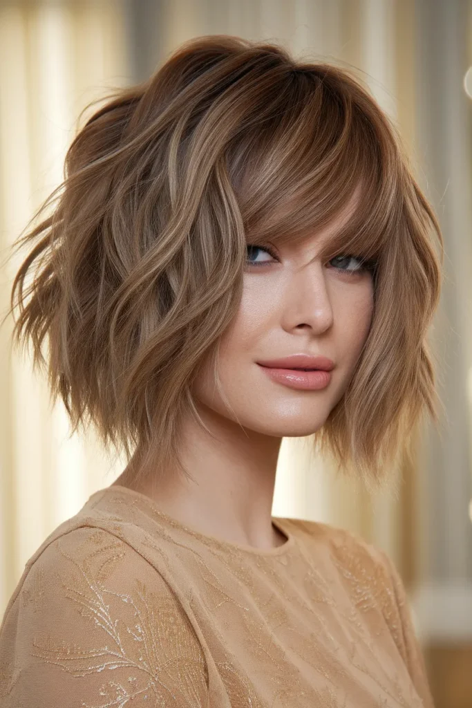 Feathered Wave Bob
