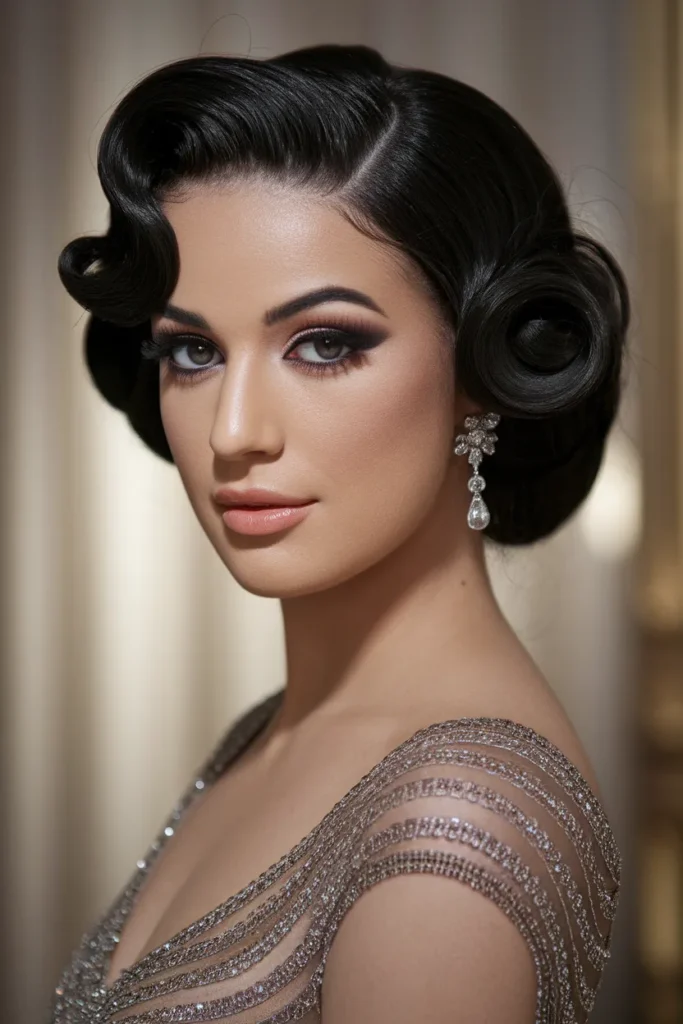 Finger Wave Updo