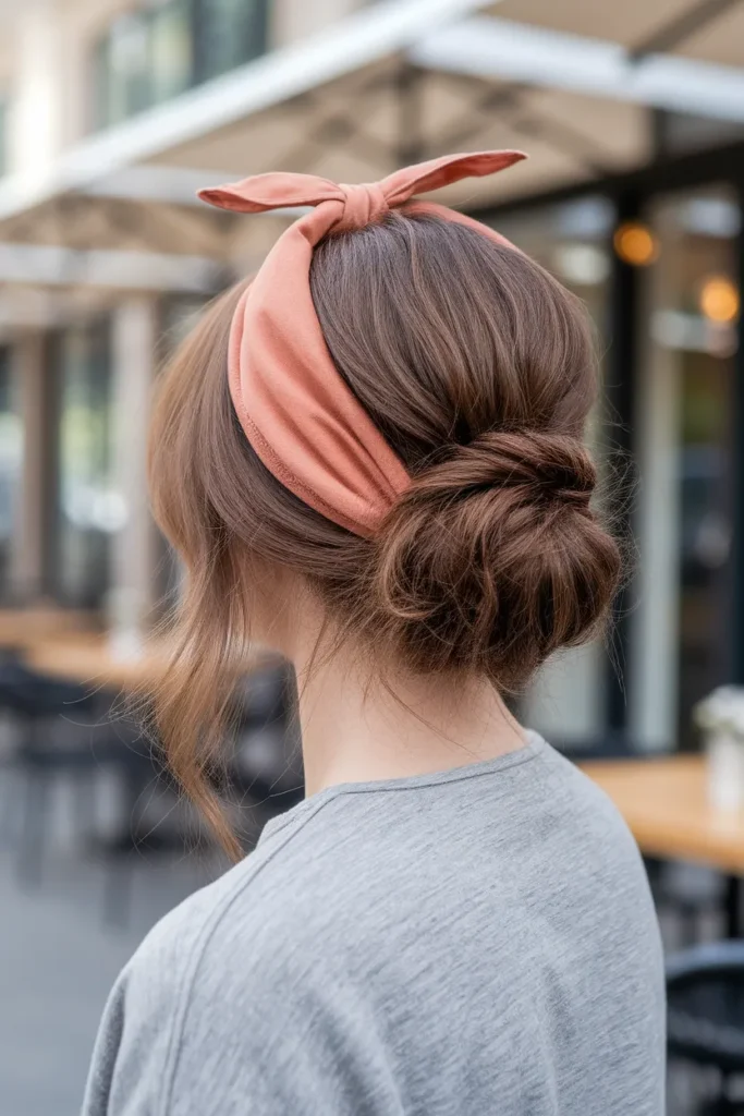 Folded Bandana Bun