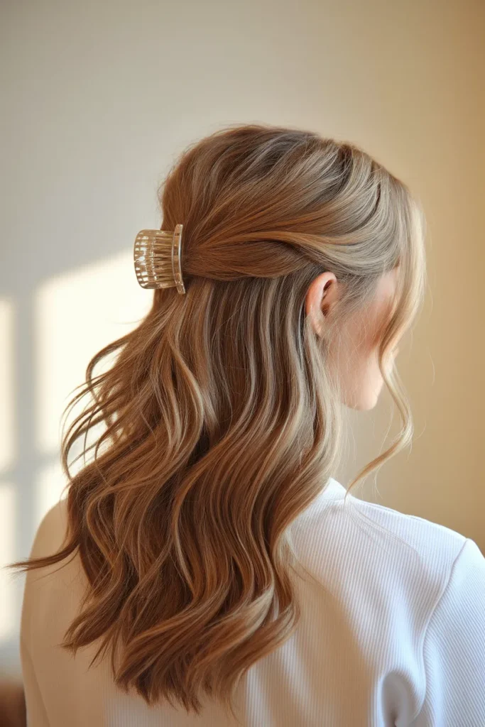 Half-Up Clip Style
