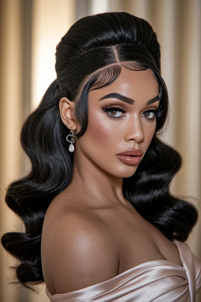  Half-Up Curls