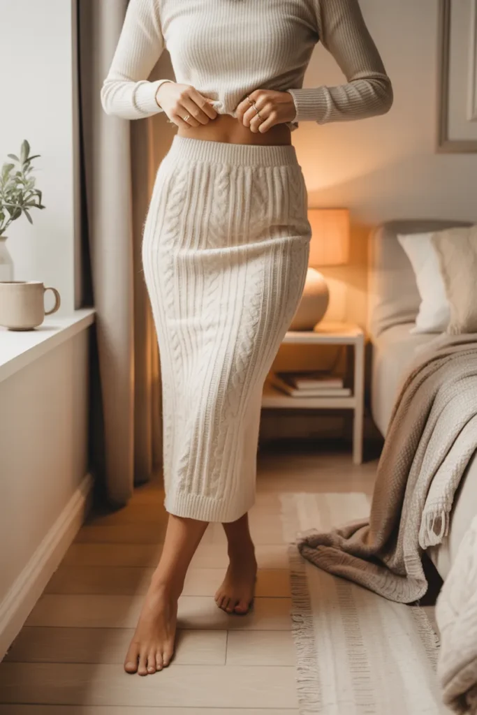 Knit Midi Skirt