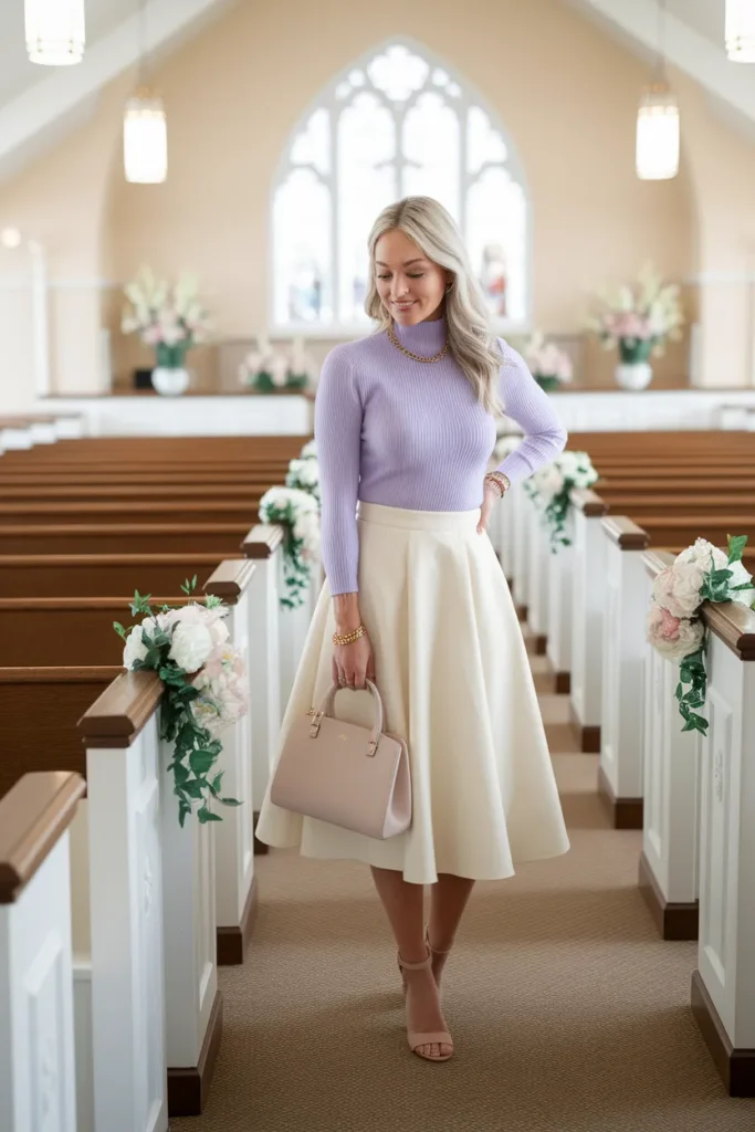 Lavender Knit Combo