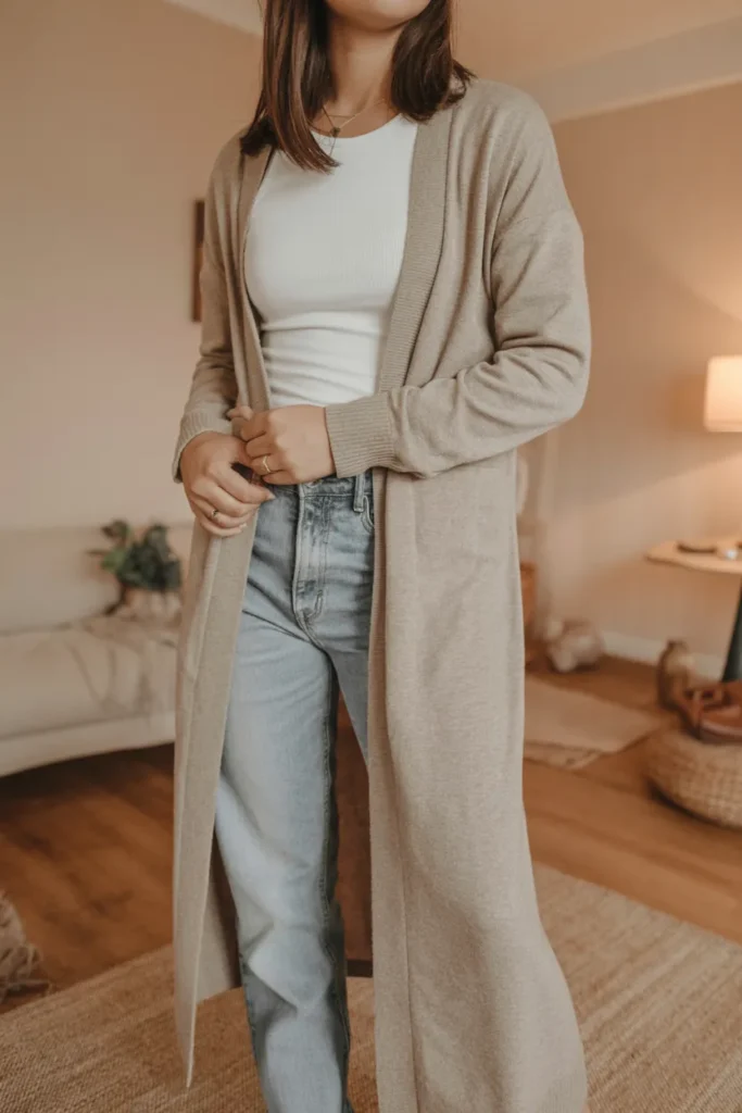 Layered Cardigan Look