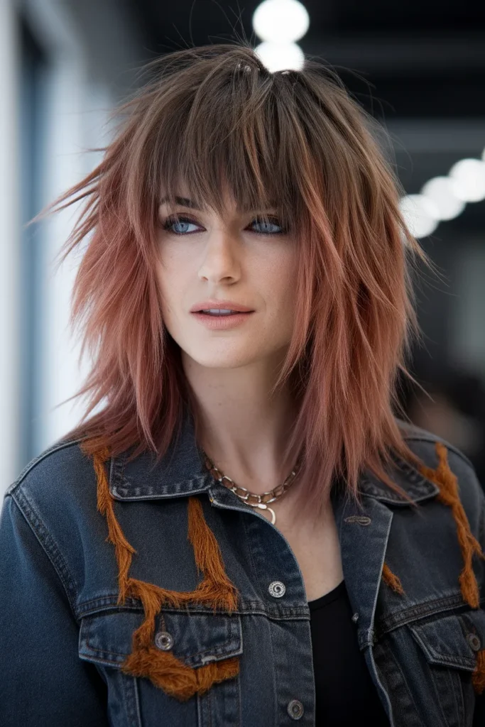 Layered Copper Shag