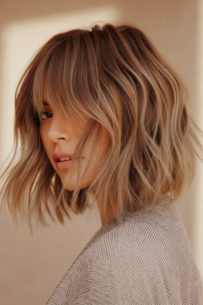 Layered Fringe Lob