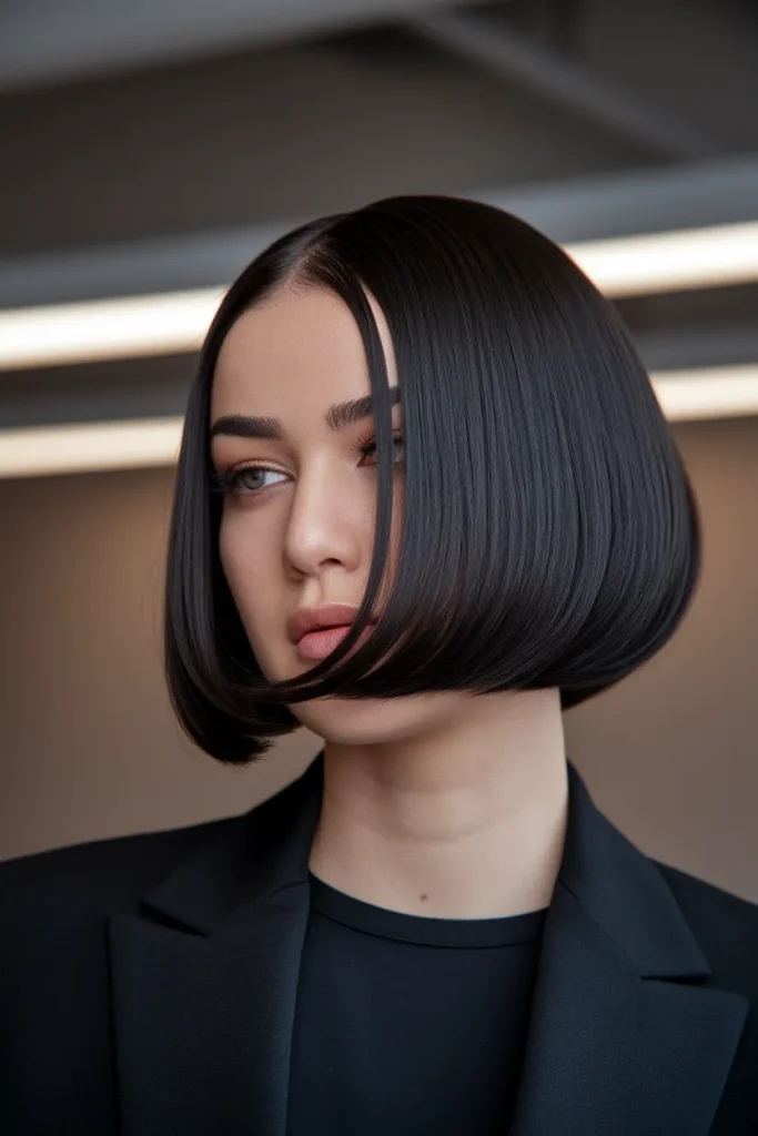  Layered Jawline Bob