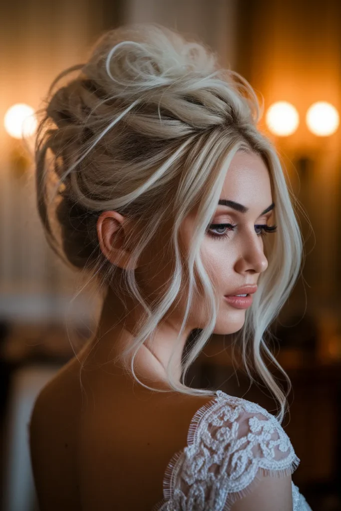 Messy Bridal Bun