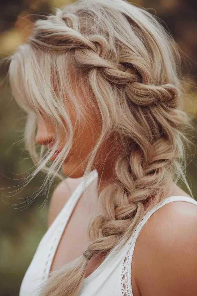 Messy Side Braid