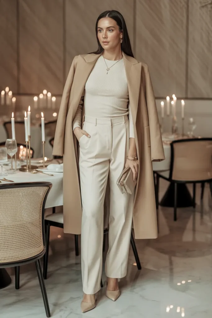 Monochrome Cream Look