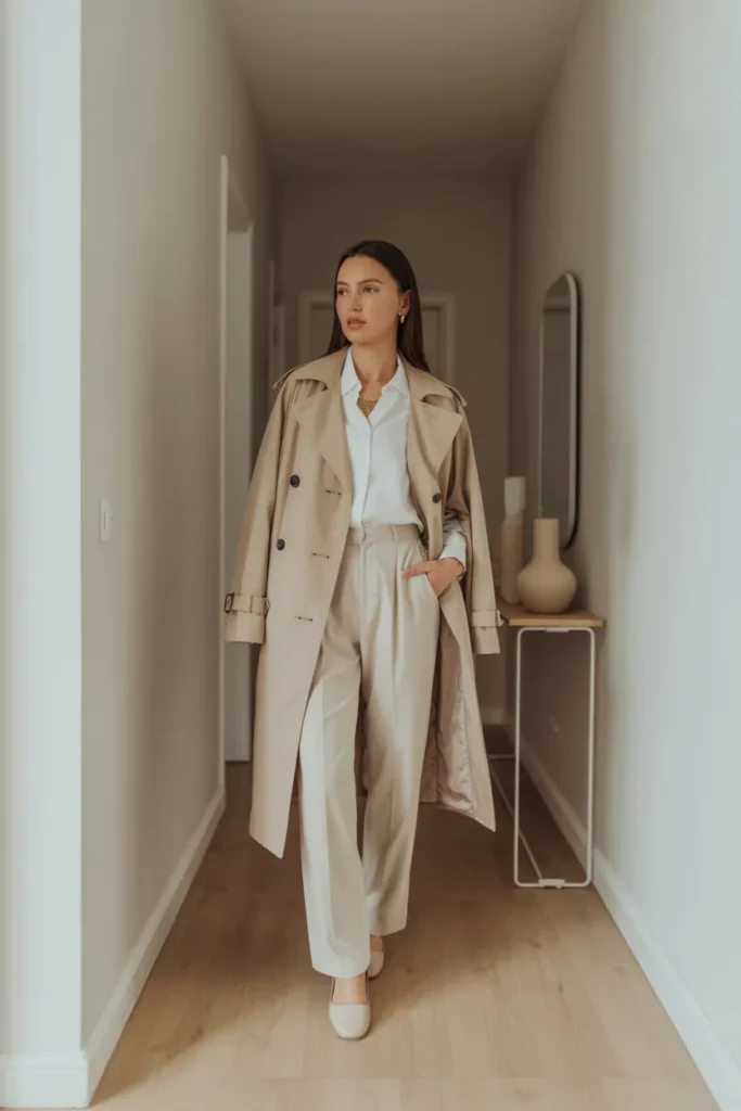 Neutral Trench Coat