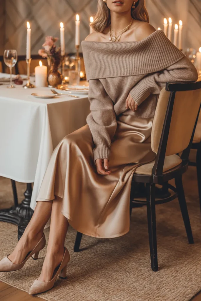 Off-Shoulder Knit