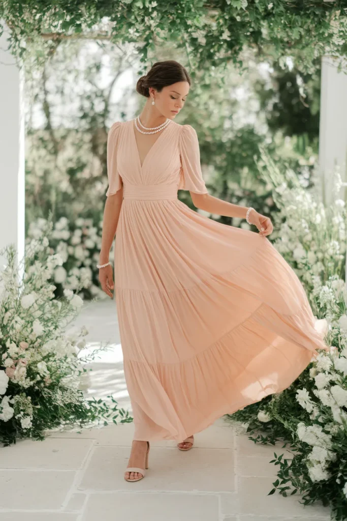 Peach Chiffon Layers
