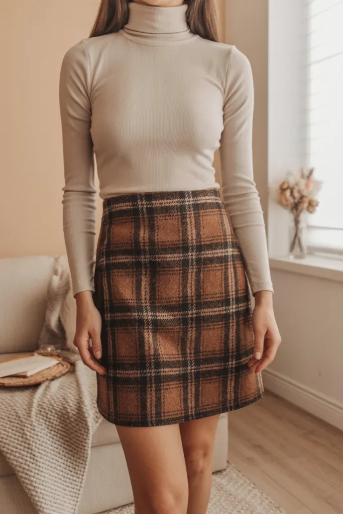 Plaid Mini Skirt
