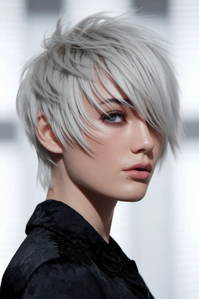Platinum Feather Shag