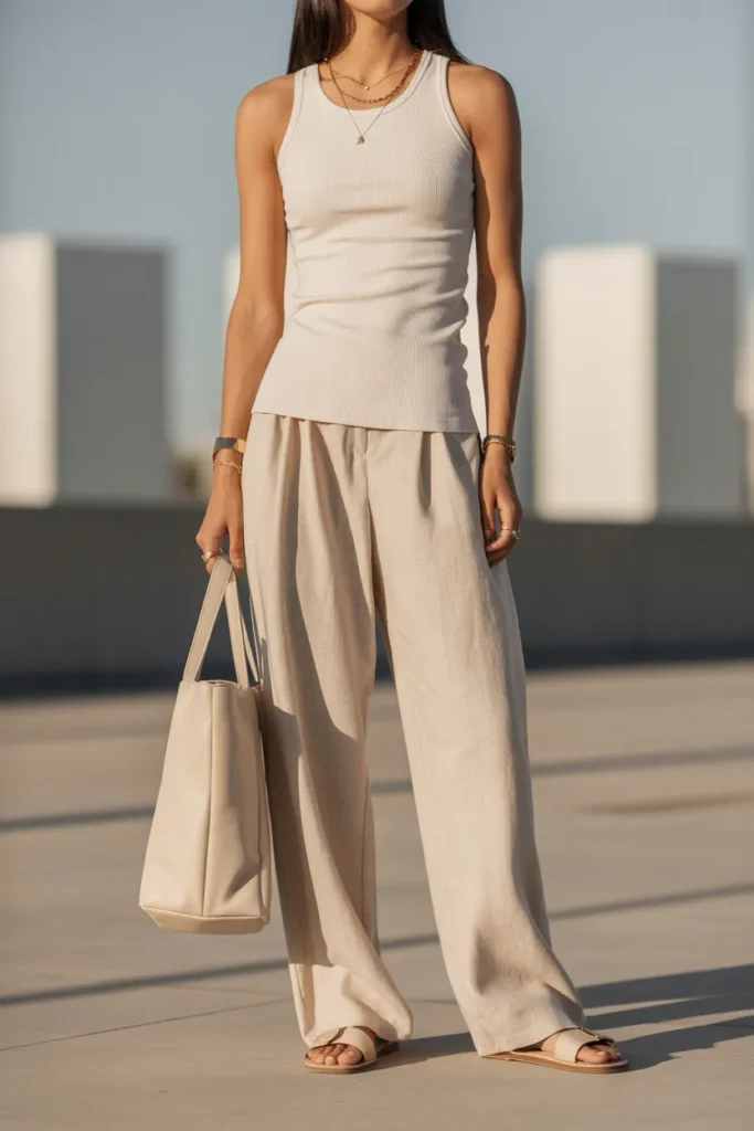 Ribbed Tank Trousers