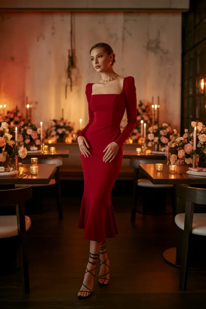  Ruby Red Midi