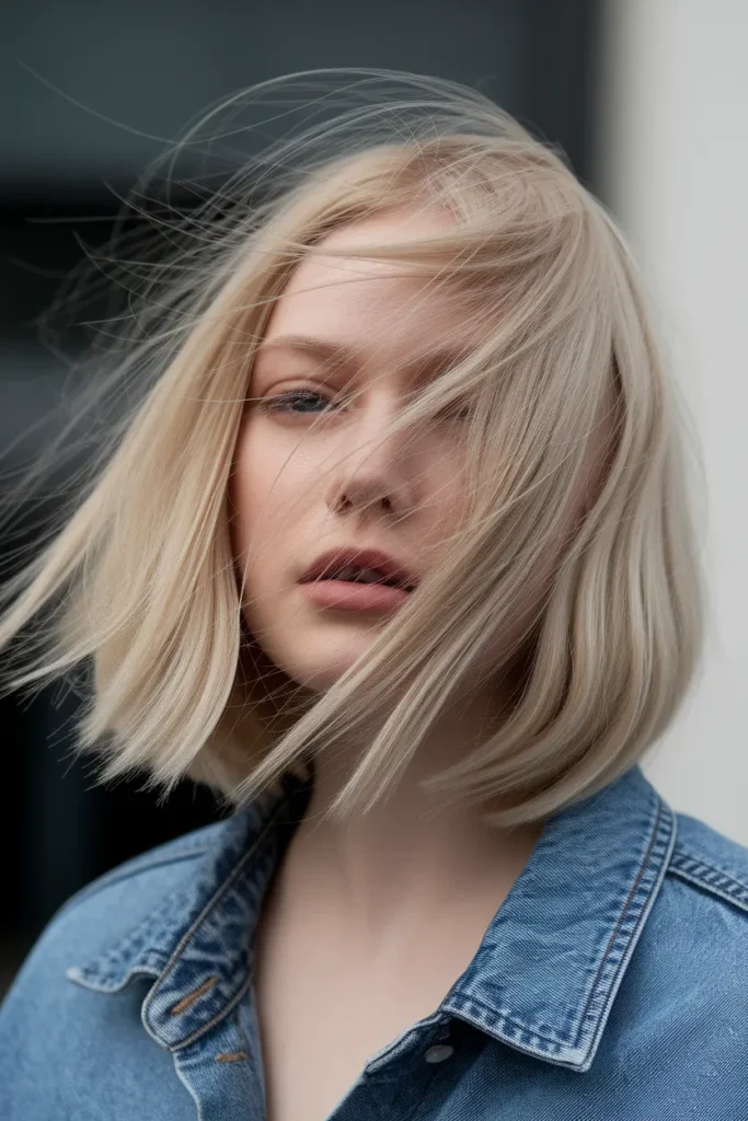 Sandy Blonde Lob