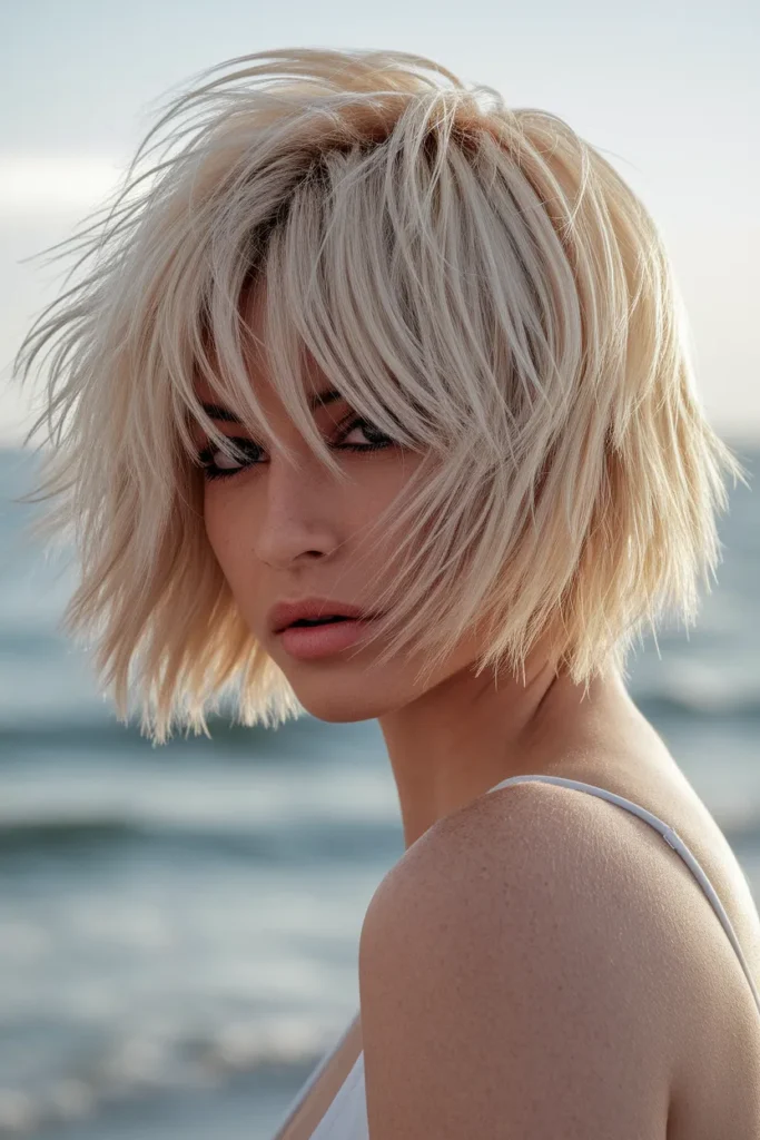 Sandy Blonde Shag