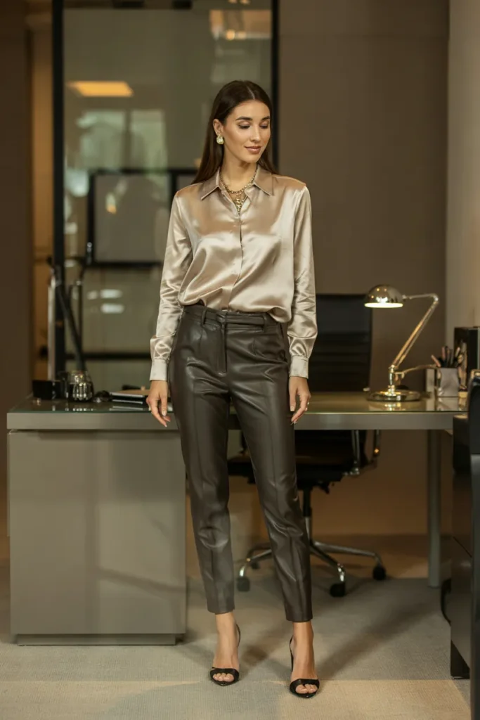 Satin Blouse Pairing