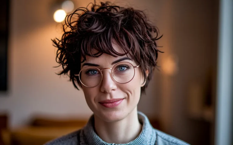 Short Hairstyles for Women With Glasses