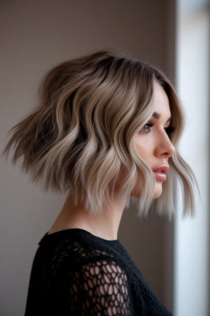 Side-Parted Wave Crop