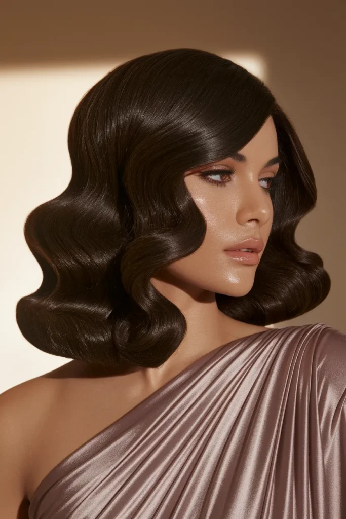 Side Swept Curls